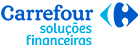Logotipo azul 'Carrefour - Soluções financeiras'